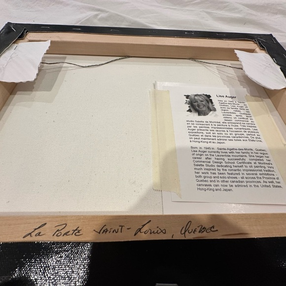 Vintage Lise Auger Canvas Picture - Picture 4 of 9